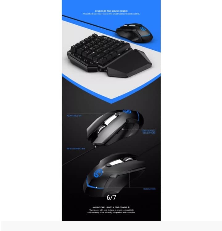 GameSir Aiming Switch Game Keypad and Mouse Combo 5
