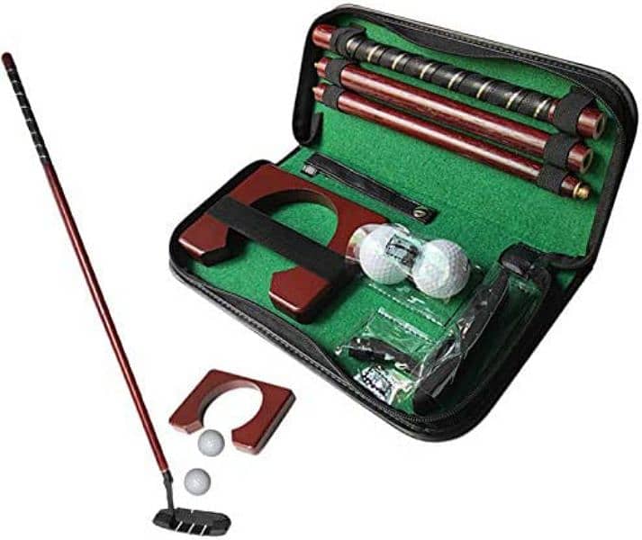 Portable Golf-Ball Putter Set-- Golf set Indoor Outdoor Practice 1
