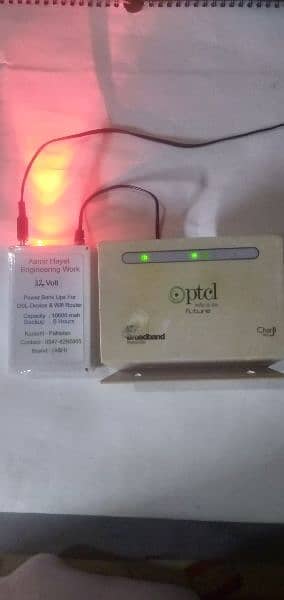 UPS Power Bank for DSL-Device Wi-Fi Router. 5, 9, 12Volt with Charger 9