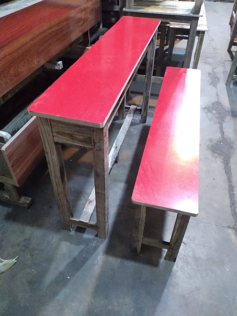 lrfan school furniture school desk and bench 1