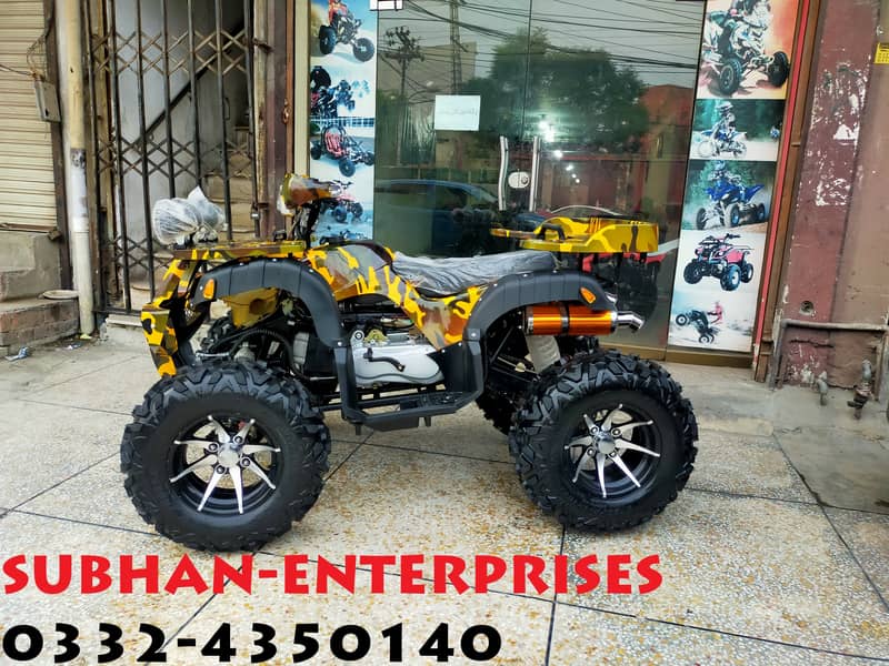 Full Monster Luxury Sports Allowy Rim 250cc Auto Engine Atv Quad Bikes 0