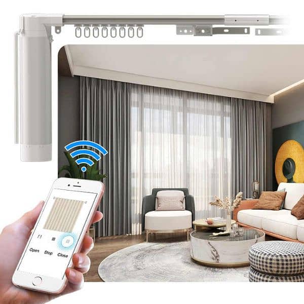 Motorised Your Existing Curtain | Window Blinds | WIFI | Curtain 3