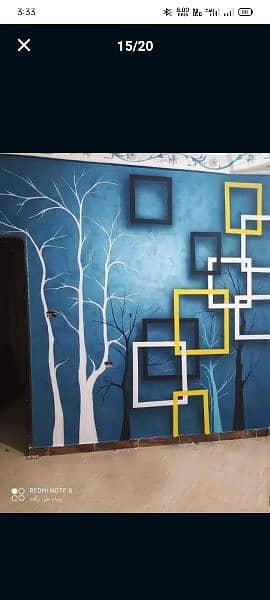 office home and school 3d wall painting Design 2