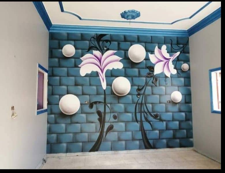 office home and school 3d wall painting Design 12