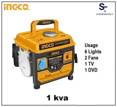 Generator 1kva brand  new warranty Ingco