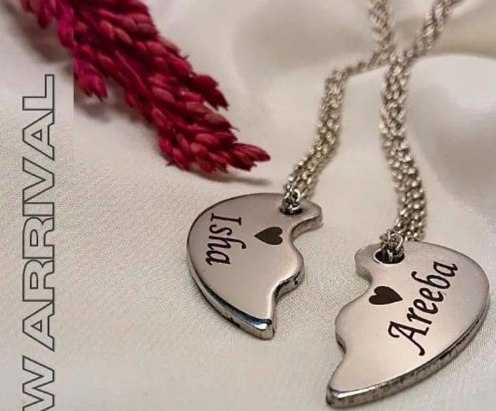 Gift Item Broken Heart Name Necklace 1