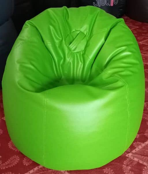 BEAN BAGS LEATHER COUCH 5