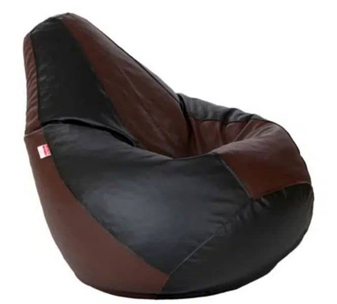 BEAN BAGS LEATHER COUCH 6