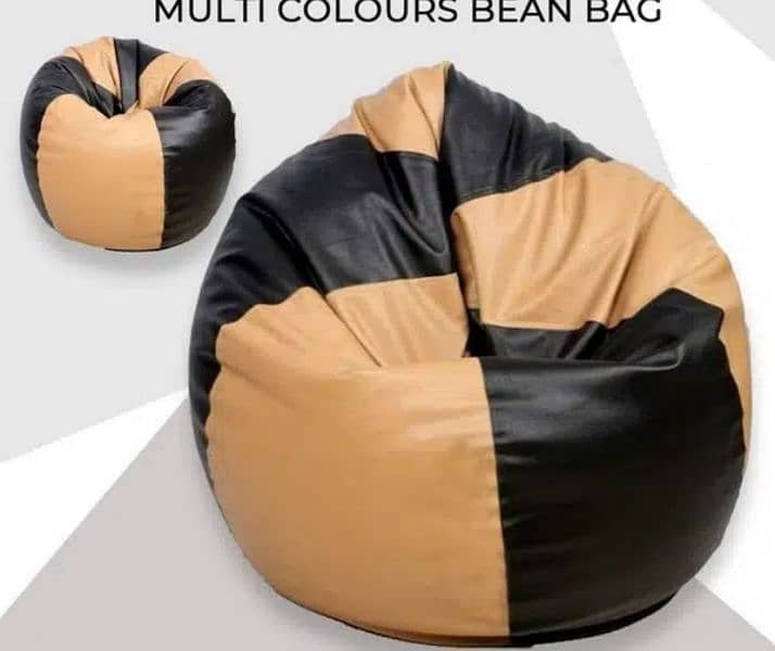 BEAN BAGS LEATHER COUCH 2