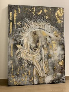 Handmade Textured Horse Painting by SS ART