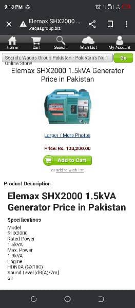 Generator for sale 1