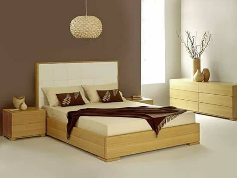 Branded Double Bed/Single Bed Side Table/Dressing/King size Bed 18