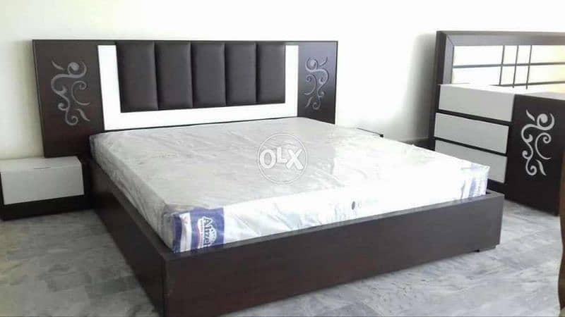 Branded Double Bed/Single Bed Side Table/Dressing/King size Bed 15