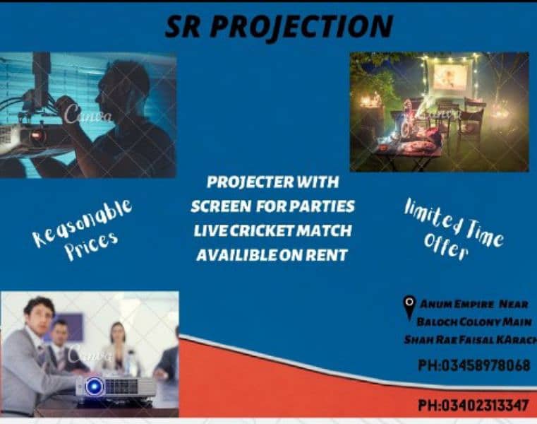 projector with screen speaker available on rent Smds sound system 2