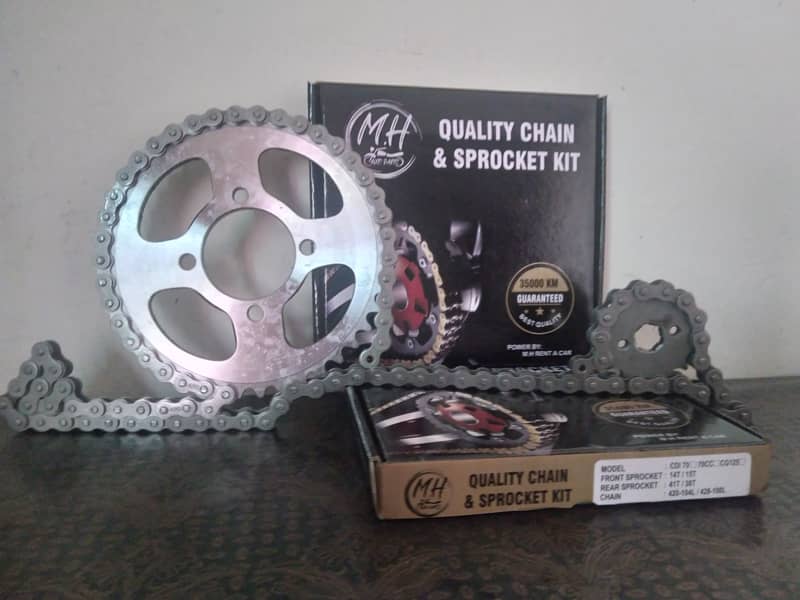 Chain and Grari kit for CD 70 1300Rs or CG 125 1600rs 5