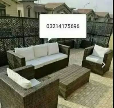 GARDEN OUTDOOR RATTAN UPVC FURNITURE SOFA SET CHAIRS TABLES UMBRELLAS