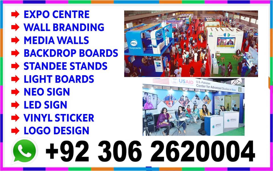 Panaflex Printing Sign Board Shop NEON 3D Doctor Restaurant Media Wall 5