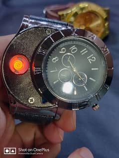 Beautiful luxurious quartz watch rechargeable