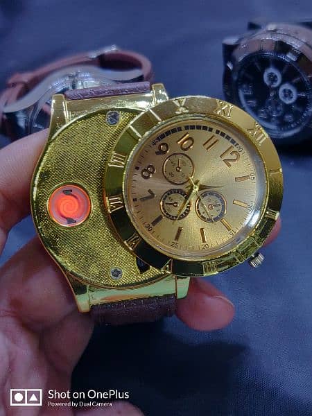 Beautiful luxurious quartz watch rechargeable 15