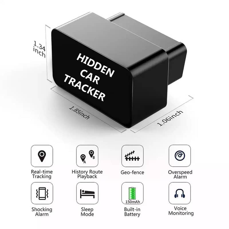 Car Tracker Pta approved Mini OBD GPS Voice Monitor mobile app and sms 0