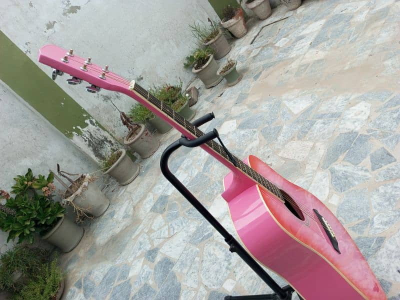 Brand Pink Guitar Jumbo Size 12