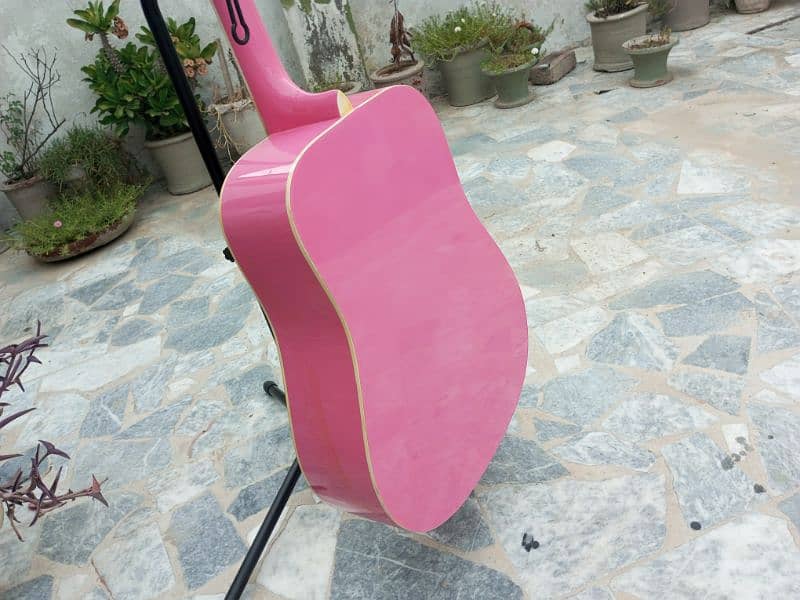 Brand Pink Guitar Jumbo Size 17