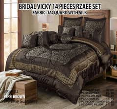 #14 pieces bridal Vicky razai set