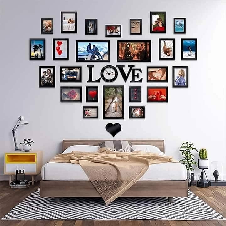 Love Wall Art with Photo Frames| Special Love Heart Photo Frames 0