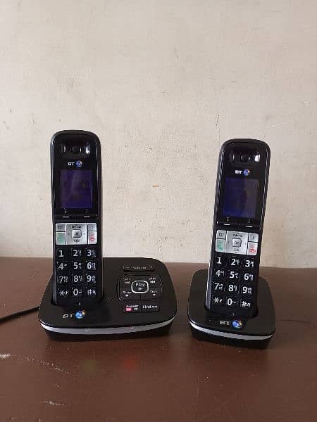 UK imported BT twin cordless phone with intercom answer machine 4