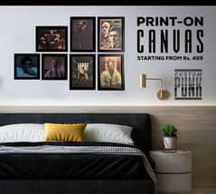 CANVAS Custom Frames, Vinyls & Tapestry for your wall Decoration