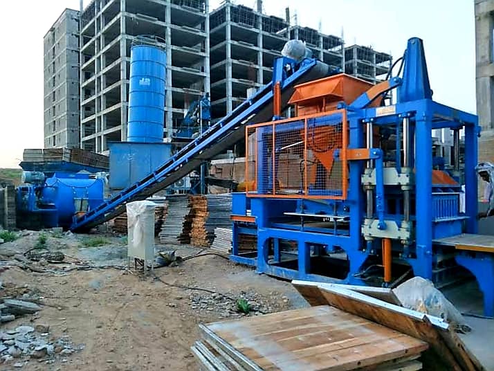 light weight concrete solid blocks and hollow blocks making plant 9