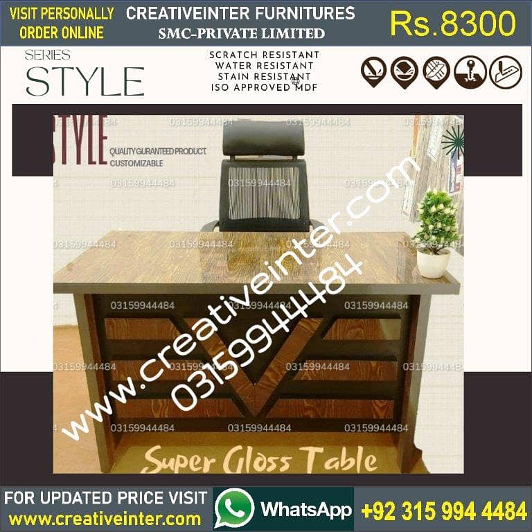 Office table desk sofa bed set chair workstation study computer 11
