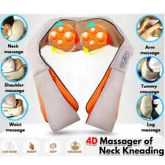 Electric 4D Shaitsu Kneading Neck & Shoulder Cervical Massage Shawl 0