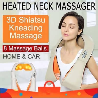 Electric 4D Shaitsu Kneading Neck & Shoulder Cervical Massage Shawl 5