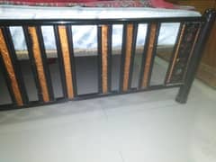 iron bed used without mattress