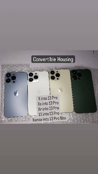 iphone x xs xr convert into 12 13 pro max housing casing body back 0