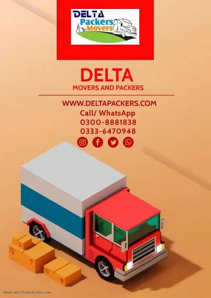 DELTA Movers, Shahzor, Truck, Containers for Rent, Movers, Packers 3