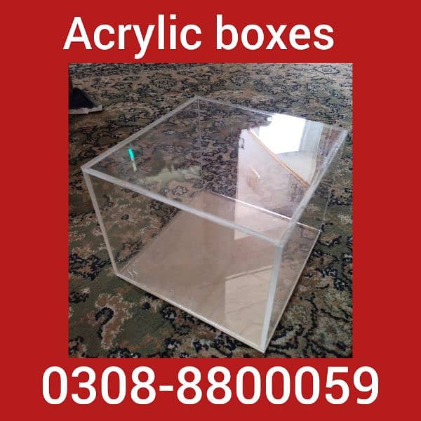 acrylic box, donation box, gifts box 4