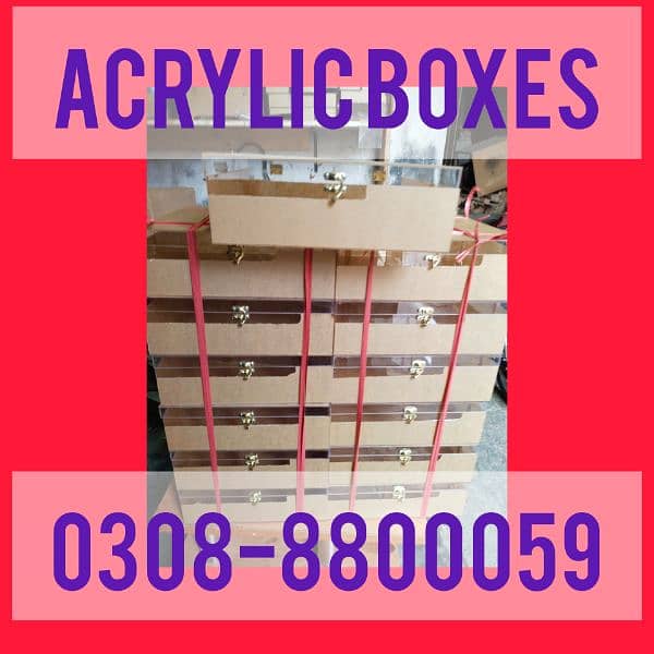 acrylic box, donation box, gifts box 7