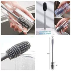 Silicone Bottle Cleaning Brush With Long Handle