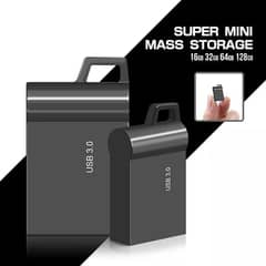 Super Mini Metal USB Flash Drive 32 GB USB 3.0 with Key Chain Pendrive