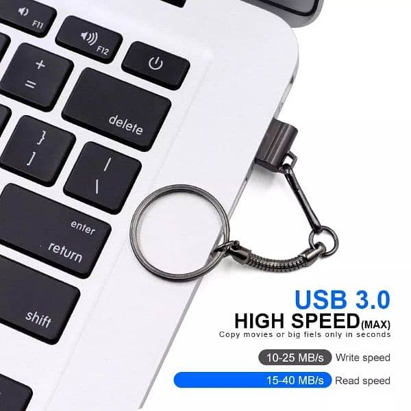 Super Mini Metal USB Flash Drive 32 GB USB 3.0 with Key Chain Pendrive 3