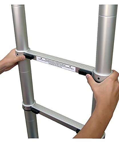 Telescopic Ladder Aluminum Alloy Folding A Shape 3.8 METER 1