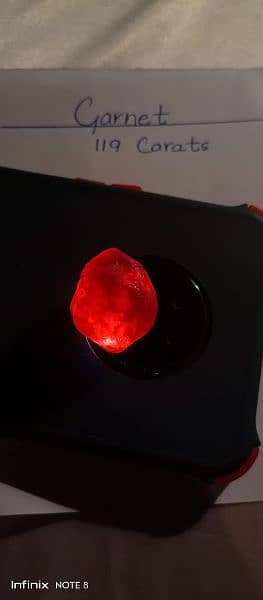 Rare Red Garnet 119Ct 4