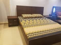 New stylish king size bed with 2 side tables best quality