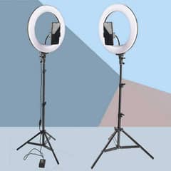 26cm ring light with stand , apple airpods