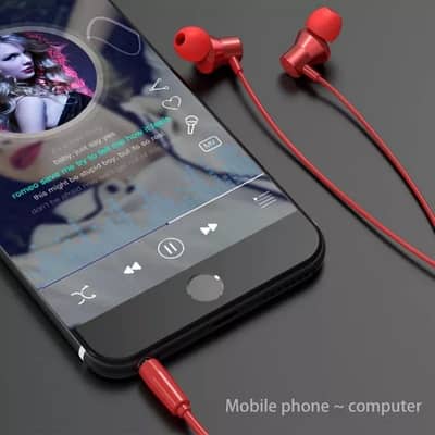Original Lenovo HF130 Bass Sound Wired Earphone