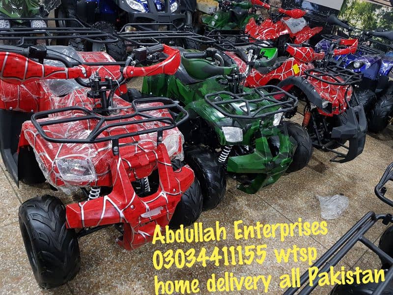 Abdullah Enterprises whole seller atv quad 4wheels delivery all Pk 12