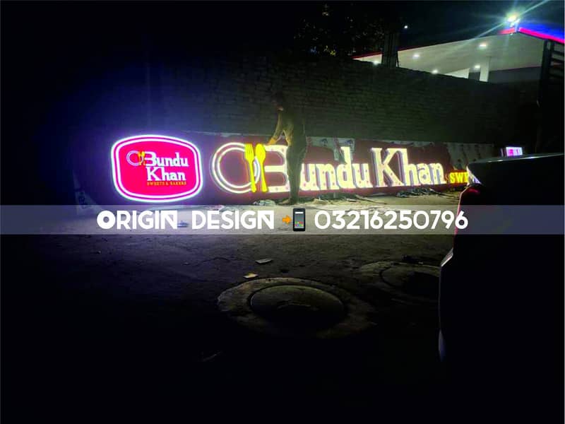 3D, LED, Acrylic, Metal, Stainless Steel12, Panaflex, Sign Board Maker 5