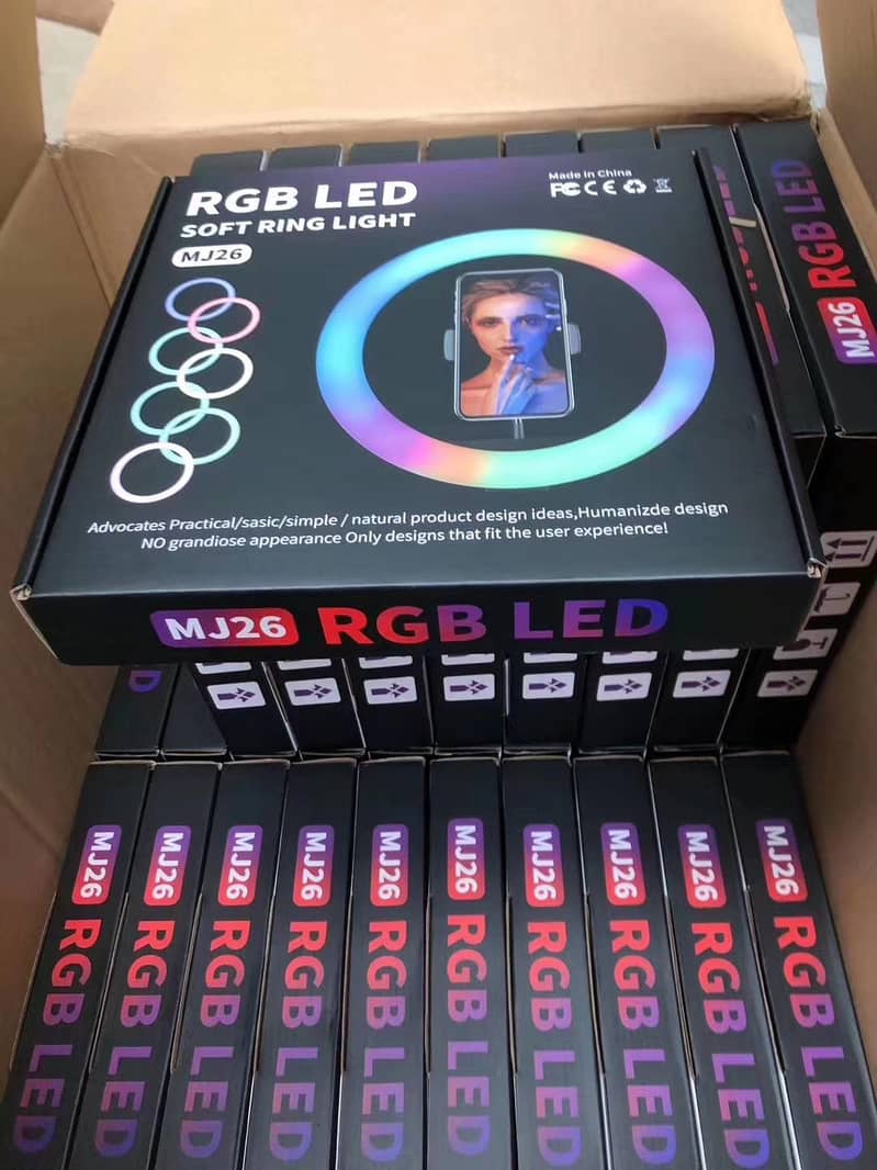 RGB Ring Light 26cm 36cm and 45cm 7